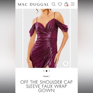 Mac duggal hot pink women’s gown size 16/18